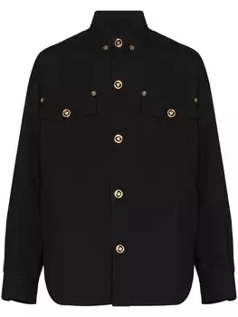 Versace куртка на пуговицах, черный