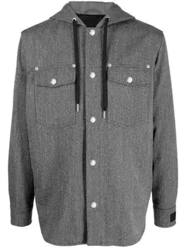 Versace куртка с капюшоном, серый