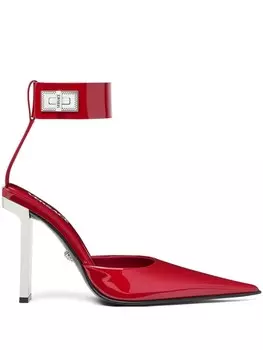 Versace лакированные туфли-лодочки, красный