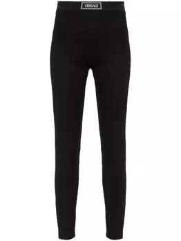 Versace леггинсы с эластичным поясом, черный