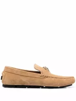 Versace лоферы La Medusa, нейтральный цвет