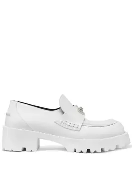 Versace лоферы с декором Medusa, белый