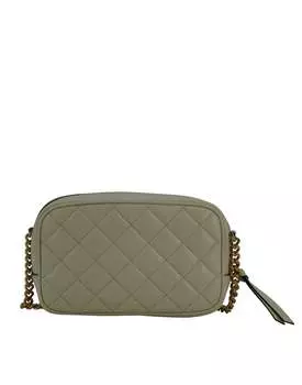 Versace Маленькая женская сумка через плечо из кожи ягненка с камерой, белый