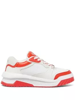 Versace массивные кроссовки со вставками, белый