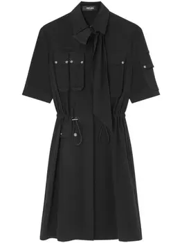 Versace мини-платье карго, черный