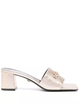 Versace мюли Medusa '95 55 с эффектом металлик, металлик