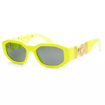 Versace Мужские солнцезащитные очки 53 мм, цвет Yellow Fluorescent