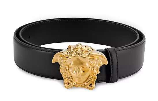 Мужской ремень Versace, черный