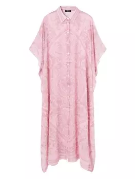 Versace накидка с принтом Barocco, розовый