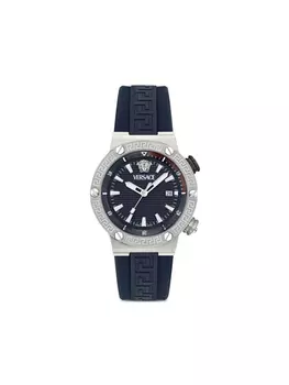 Versace наручные часы Greca Logo Diver 43 мм, синий