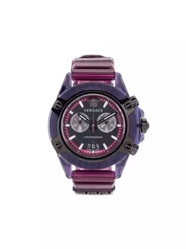 Versace наручные часы Icon Active Chrono 44 мм, черный