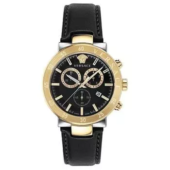 VERSACE Наручные часы SF Express Emergency Rescue с кварцевым механизмом, ремешком из нержавеющей стали и белым циферблатом. Мужские часы