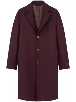 Versace однобортное пальто, красный