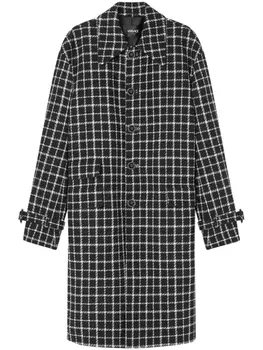 Versace однобортный пиджак в клетку, черный