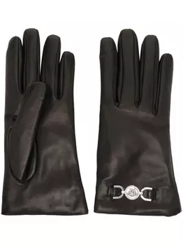 Versace перчатки с пряжками и декором Medusa, черный