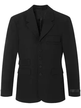 Versace пиджак с логотипом, черный