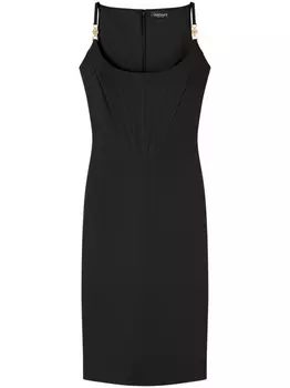 Versace платье с декором Medusa, черный