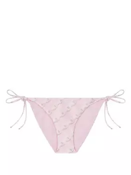 Versace плавки бикини с принтом, розовый