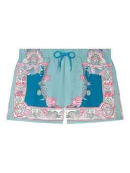 Versace плавки-шорты Coral Theater, синий