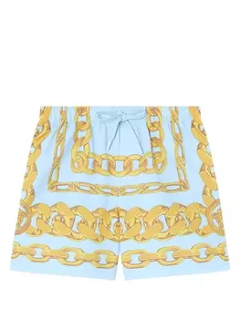 Versace плавки-шорты Medusa Chains, синий