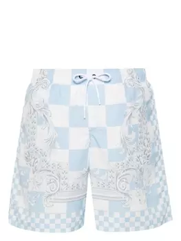 Versace плавки-шорты Medusa Contrasto, белый