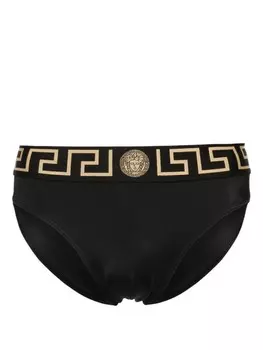 Versace плавки-жаккард с изображением Медузы, черный