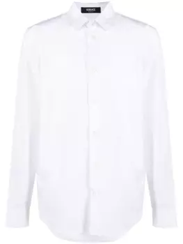 Versace поплиновая рубашка на пуговицах, белый