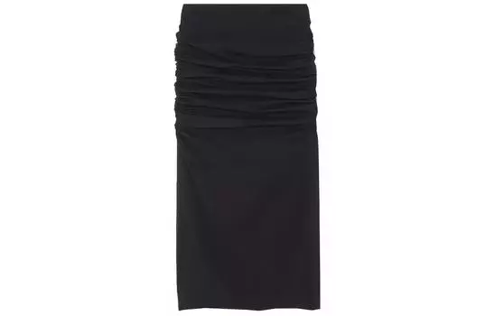 VERSACE Повседневная длинная юбка женская черная