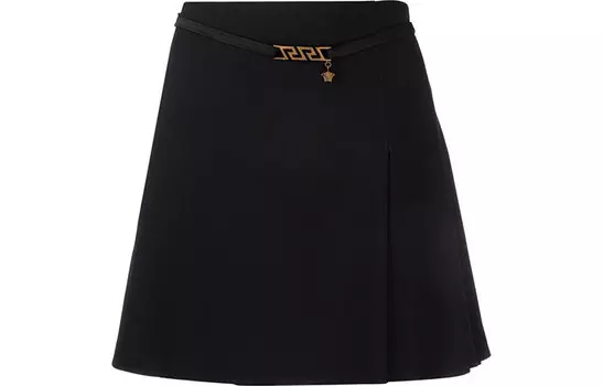 VERSACE Повседневная короткая юбка женская черная