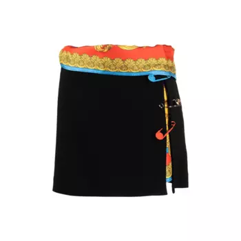 VERSACE Повседневная короткая юбка женская черная