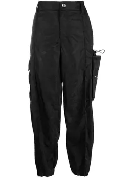 Versace прямые брюки, черный