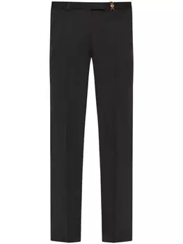 Versace прямые брюки с отделкой «Голова Медузы», черный