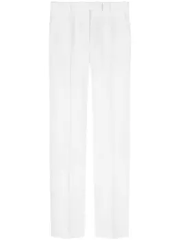 Versace прямые брюки с завышенной талией, белый