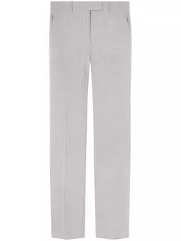 Versace прямые брюки строгого кроя, серый