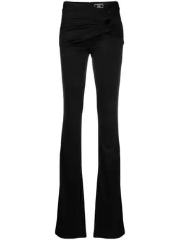 Versace расклешенные брюки из коллаборации с Dua Lipa, черный