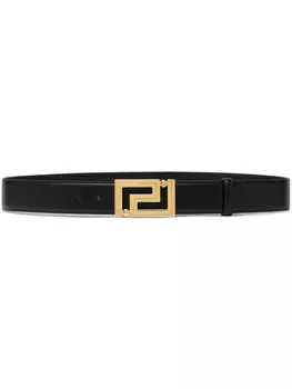 Versace ремень с декором Greca, черный