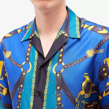 Versace Рубашка Medusa Harness Holiday, синий