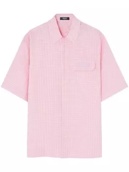 Versace рубашка оксфорд Contrasto, розовый