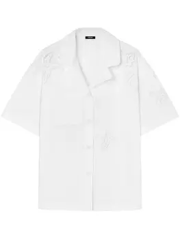 Versace рубашка с заостренным воротником, белый
