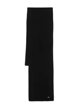 Versace шарф Medusa '95 в рубчик, черный