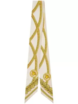 Versace шарф с принтом Medusa, белый