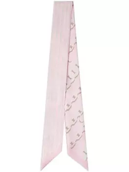 Versace шарф с принтом, розовый