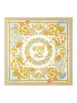 Versace шарф Underwater Barocco с узором, нейтральный