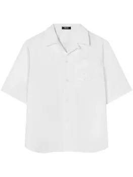 Versace шелковая рубашка Barocco Sea, белый