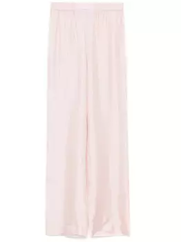 Versace шелковые брюки, розовый