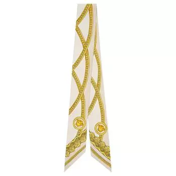 VERSACE Шелковый галстук женской желтые