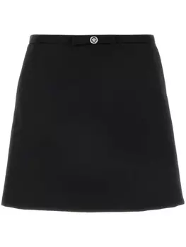 Versace шерстяная юбка мини, черный