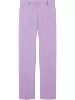 Versace шерстяные брюки строгого кроя, фиолетовый