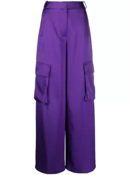 Versace широкие брюки карго, фиолетовый