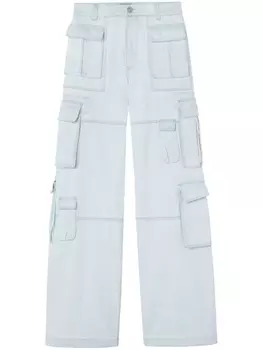 Versace широкие джинсы карго, синий